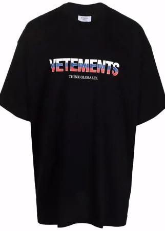 VETEMENTS футболка с логотипом