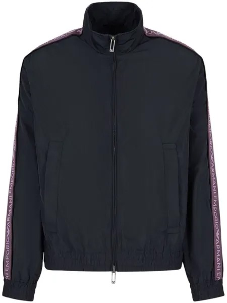 Emporio Armani спортивная куртка с логотипом, черный