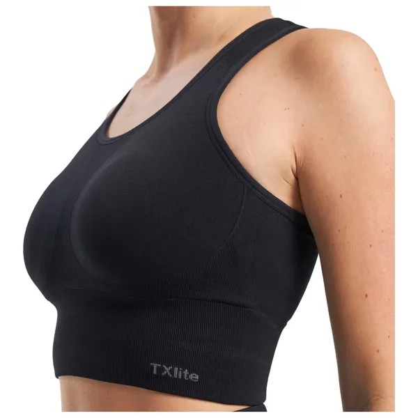 Спортивный бюстгальтер Tenson Women's TXlite Seamless Top, черный