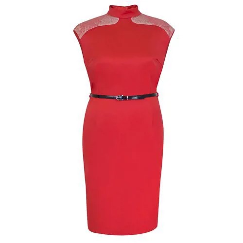 Платье MILA, вечернее, прилегающее, макси, размер 44, красный