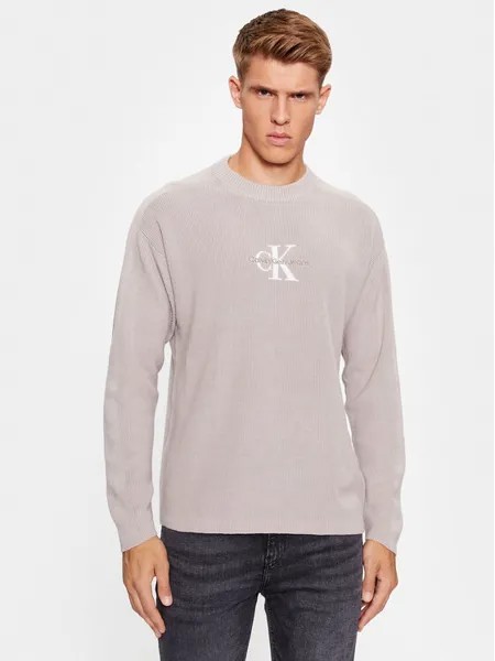 Пуловер свободного кроя Calvin Klein, серый