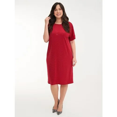 Платье Olsi, размер 54, красный