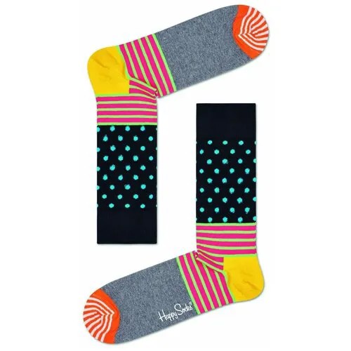 Носки  унисекс Happy Socks, 1 пара, классические, размер 29, мультиколор, бесцветный