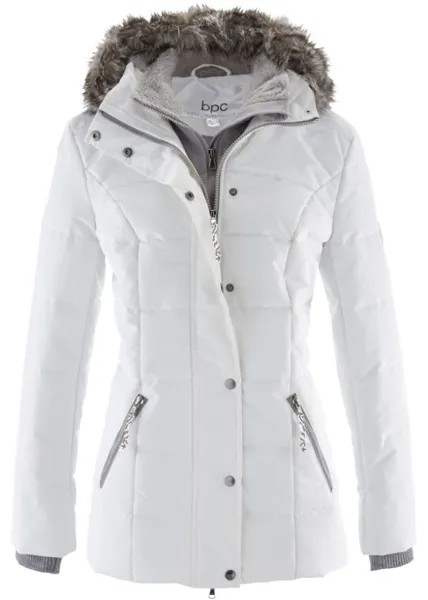 Зимняя куртка в образе 2 в 1 Bpc Bonprix Collection, белый