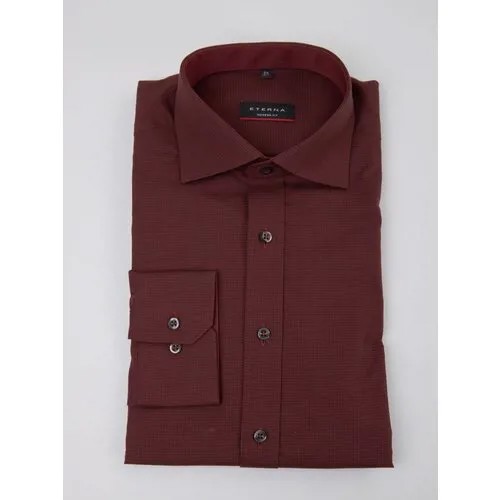 Рубашка Eterna, размер 45, бордовый