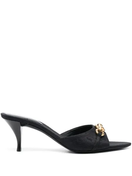 Saint Laurent мюли Le Maillon 60, черный
