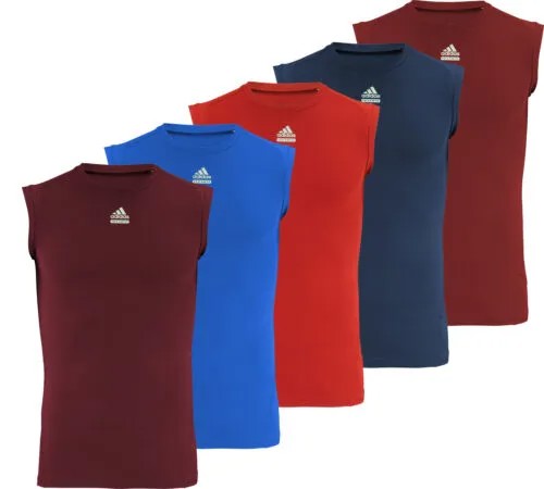 Мужская футболка без рукавов Adidas Techfit, варианты цвета