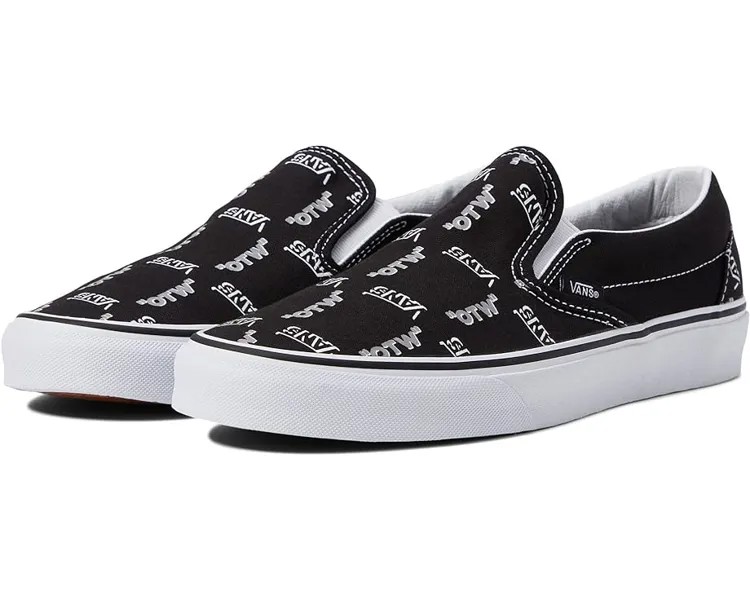 Кроссовки Vans Classic Slip-On, цвет Black/True White