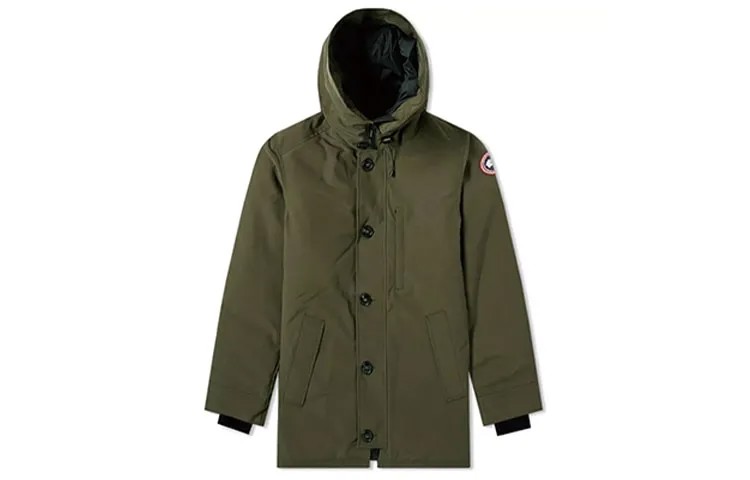 Пуховик мужской армейский зеленый Canada Goose, зеленый