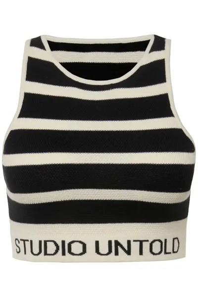 Топ Studio Untold, экрю/черный