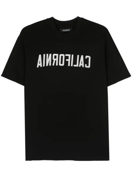 Nahmias футболка с надписью, черный