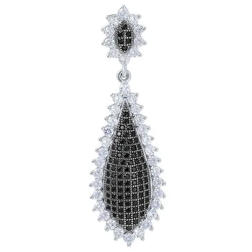 Подвеска из серебра с кубическим цирконием PV30696W_BLK_CL_001_WG JV