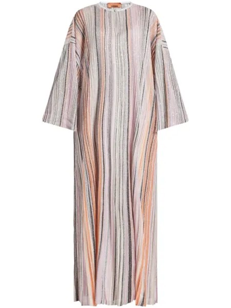 Missoni платье с металлическим отливом, серебристый