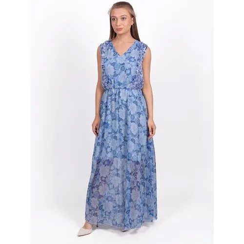 Платье LIU JO, вечернее, макси, размер 42, голубой
