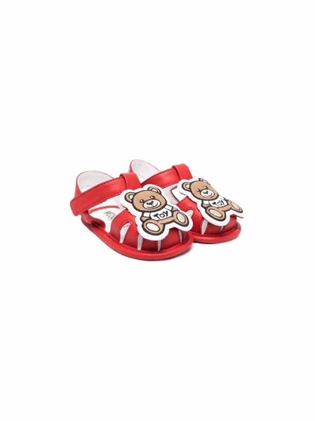 Moschino Kids Toy Bear patch sandals