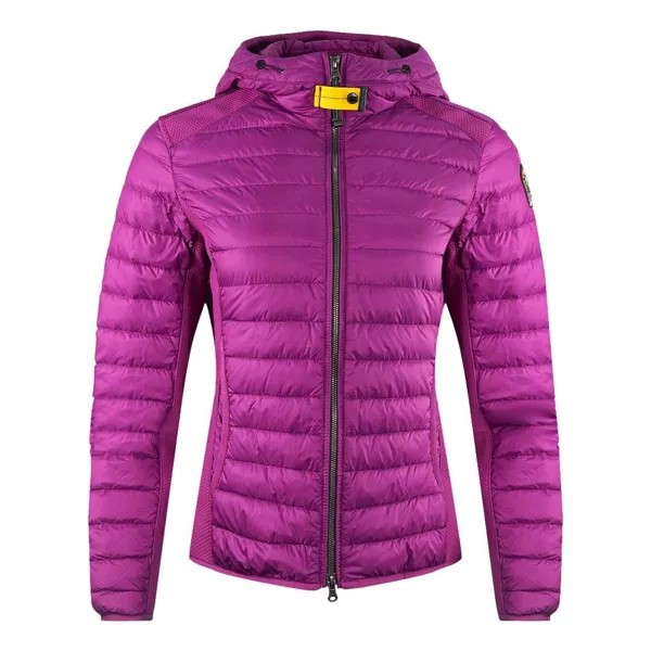Фиолетовый пуховик Kym Deep Orchid с капюшоном Parajumpers, фиолетовый