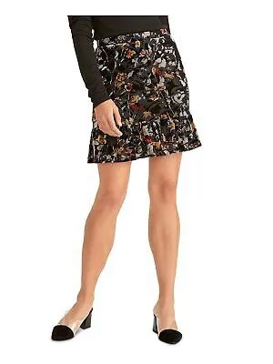 RACHEL RACHEL ROY Женская черная короткая юбка-трапеция с цветочным принтом XS