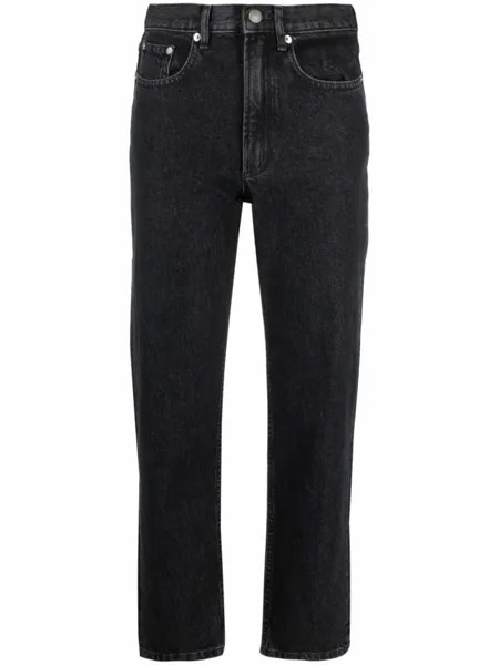 A.P.C. прямые джинсы средней посадки, черный