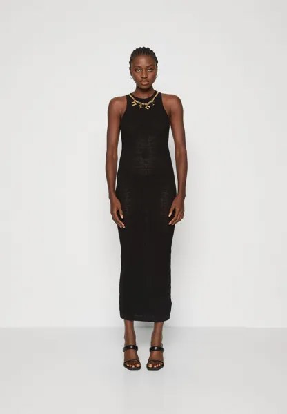 Вязанное платье Elisabetta Franchi, черный