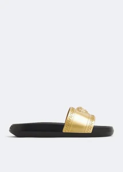 Шлепанцы Versace La Medusa Rubber, золотой