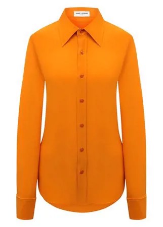 Шелковая рубашка Saint Laurent