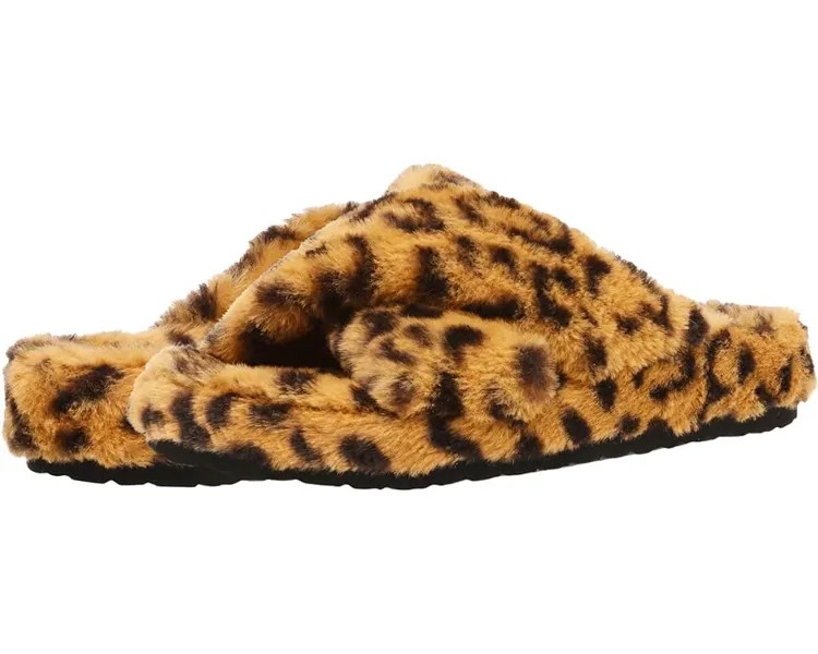 Домашняя обувь Steve Madden Fuzed Slipper, леопардовый