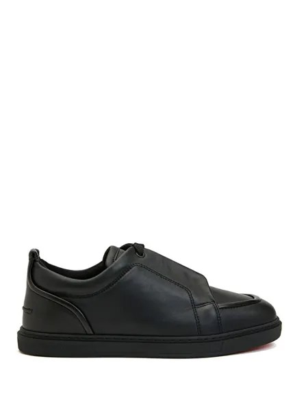 Мужские кожаные кроссовки Christian Louboutin, черный