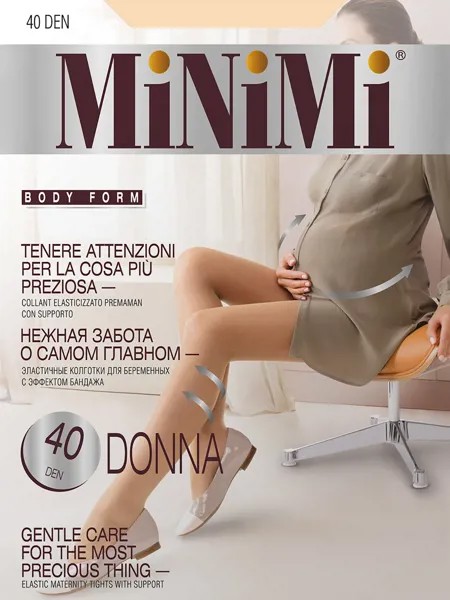 Колготки для беременных женские Minimi Basic  DONNA 40 телесные 3 (M)