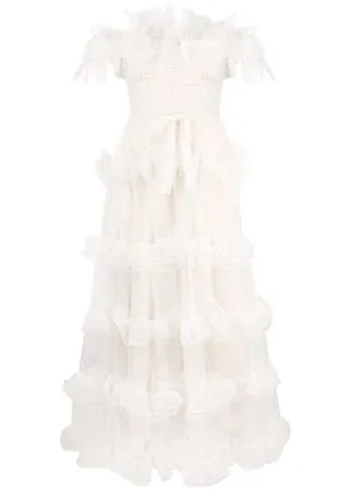 Giambattista Valli ярусное платье из тюля
