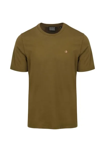 Футболка базовая GREIGE Scotch & Soda, цвет green