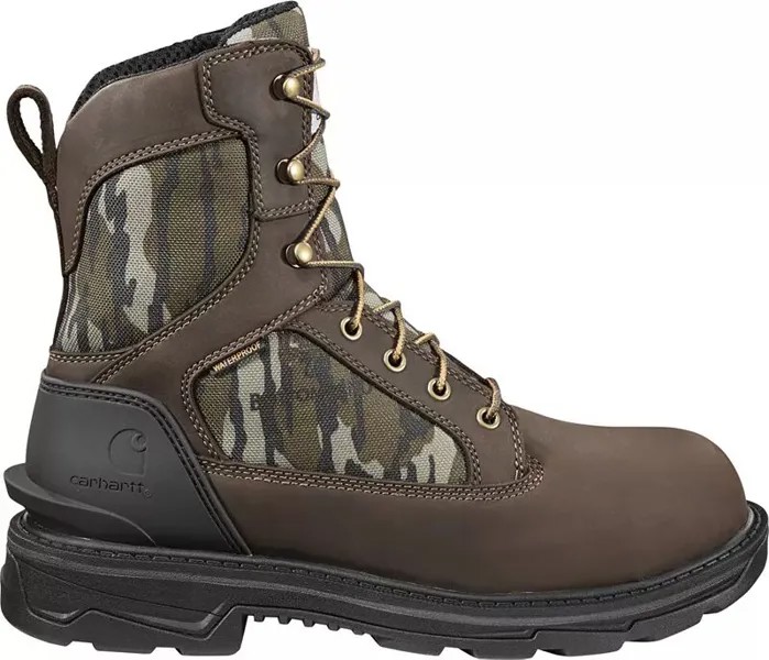 Мужские рабочие ботинки Carhartt Ironwood 8 дюймов Mossy Oak с мягким носком, коричневый