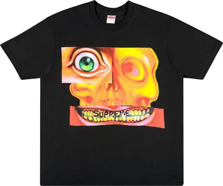 Футболка Supreme Face Tee 'Black', черный