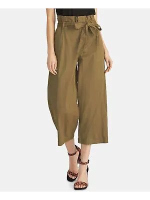 RACHEL RACHEL ROY Женские зеленые укороченные брюки с поясом 6