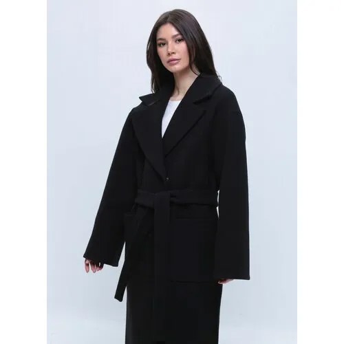 Пальто КАЛЯЕВ, размер 50, черный