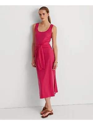 Женское розовое платье-футляр миди без рукавов LAUREN RALPH LAUREN 16
