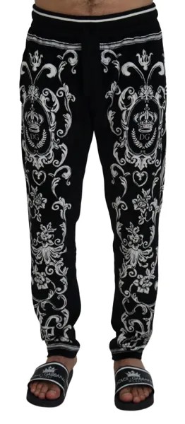 Брюки DOLCE - GABBANA Черные хлопковые спортивные штаны Heritage для бега IT46 /S Рекомендуемая розничная цена 1200 долларов США