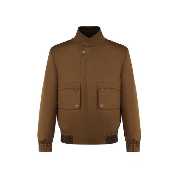 Бомбер из смеси хлопка и шерсти Zegna Couture