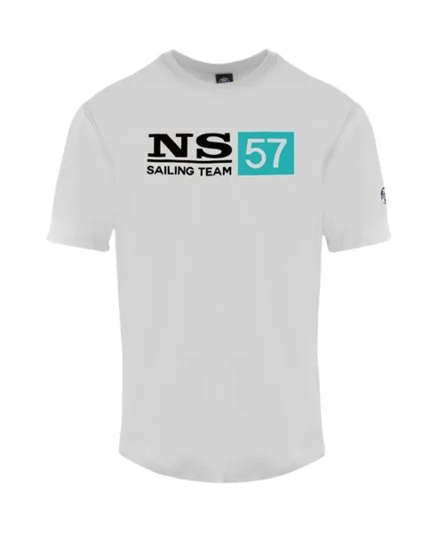 Хлопковая футболка с короткими рукавами North Sails, белый