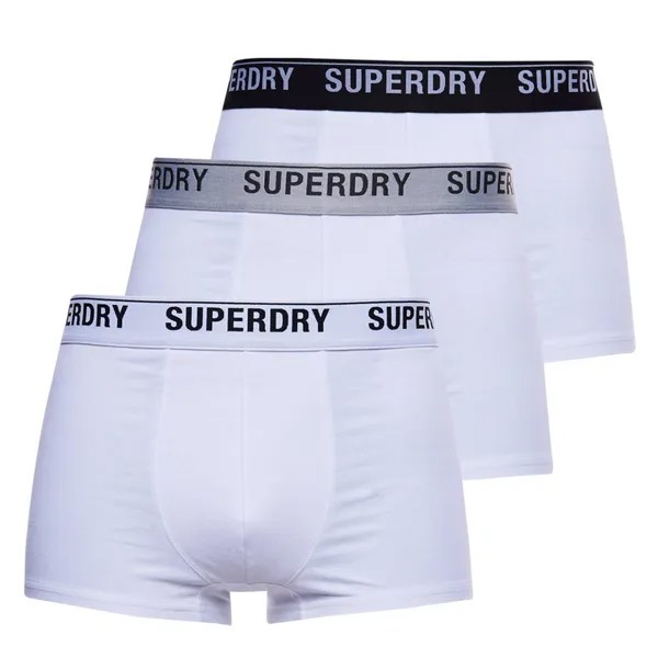 Боксеры Superdry Boxershort 3 шт, цвет Weiß Mix
