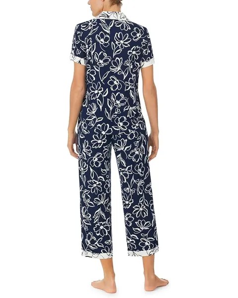 Пижамный комплект Kate Spade New York Brushed Jersey Short Sleeve Cropped PJ Set, цвет Joyful Floral