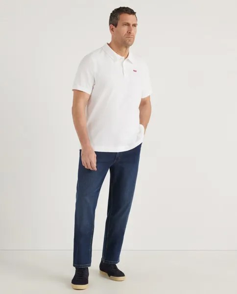 Мужская классическая белая рубашка-поло с короткими рукавами, большие размеры Levi's, белый