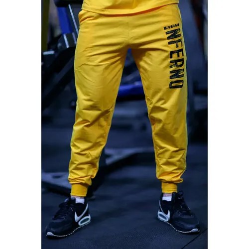 Брюки Inferno Style Брюки спортивные INFERNO style Б-001-001, размер XL, Желтый