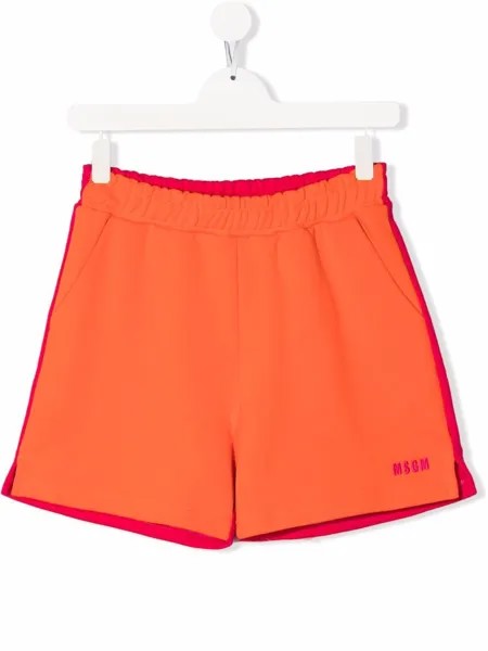 MSGM Kids шорты с логотипом