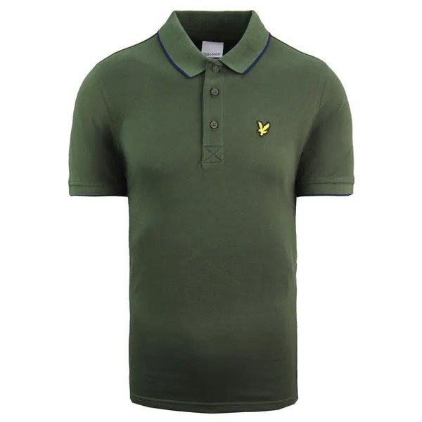 Мужская рубашка-поло с наконечником для гольфа Lyle & Scott, зеленый