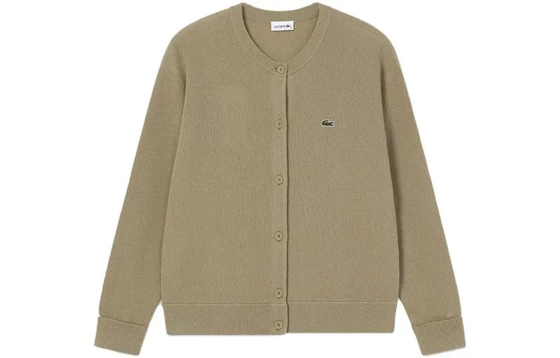 Свитер женский желто-коричневый Lacoste