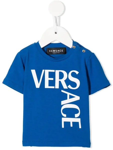 Versace Kids logo-print jersey T-shirt