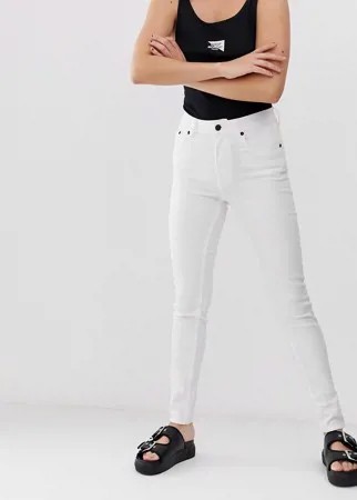 Джинсы скинни из органического хлопка с 5 карманами Cheap Monday-Белый