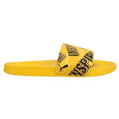 Желтые повседневные мужские сандалии Puma Leadcat X Distinct Life Slides 382212-01