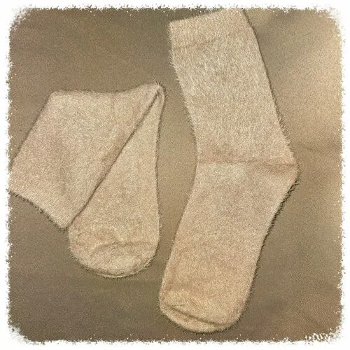 Носки Натали, размер 37-41, бежевый