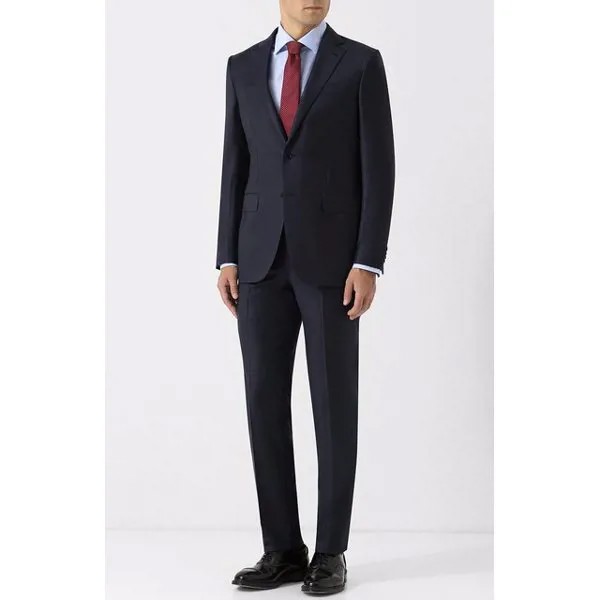 Шерстяной костюм с однобортным пиджаком Ermenegildo Zegna